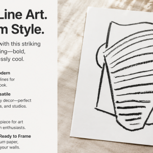 Line Face Man